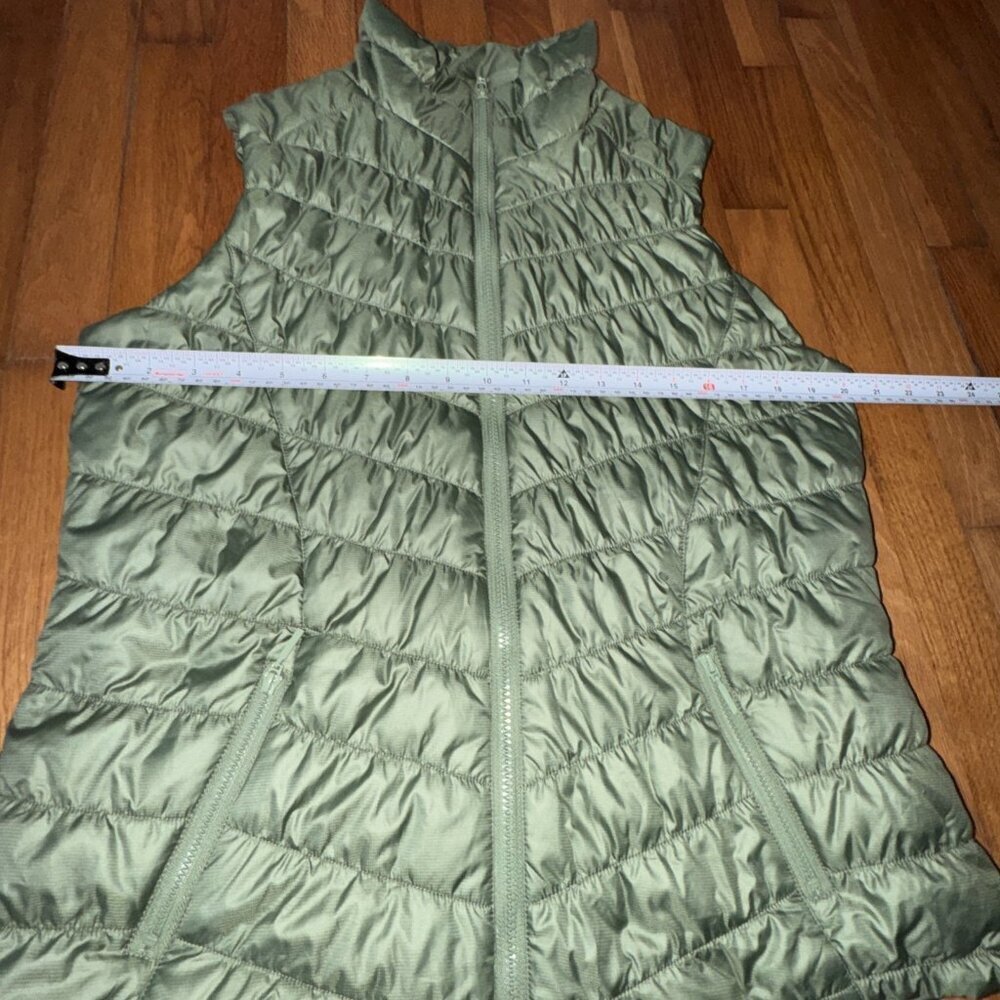 GG Blue Puffer Vest Women's Full Zip Puffer Quilted Size L - Picture 8 of 9